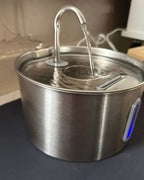 Fontanella per gatti Settevite in acciaio inox